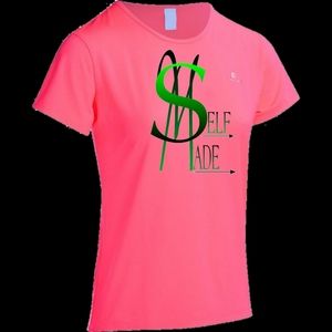 Women's pink self-made shirt